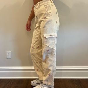 Pacsun Corduroy Butterfly Pants